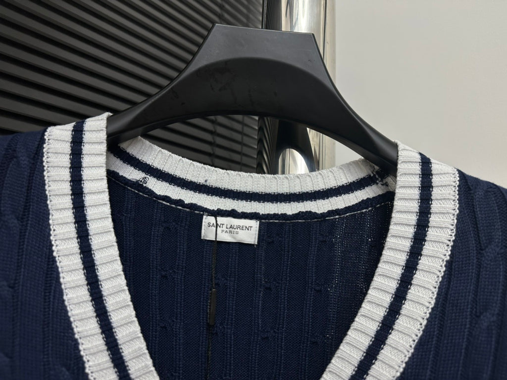 Blue Cardigan Women Sweater