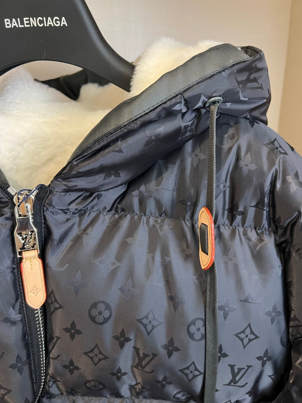 Black Monogram Down Women Jacket