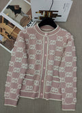 Light Pink Cardigan Women Sweater