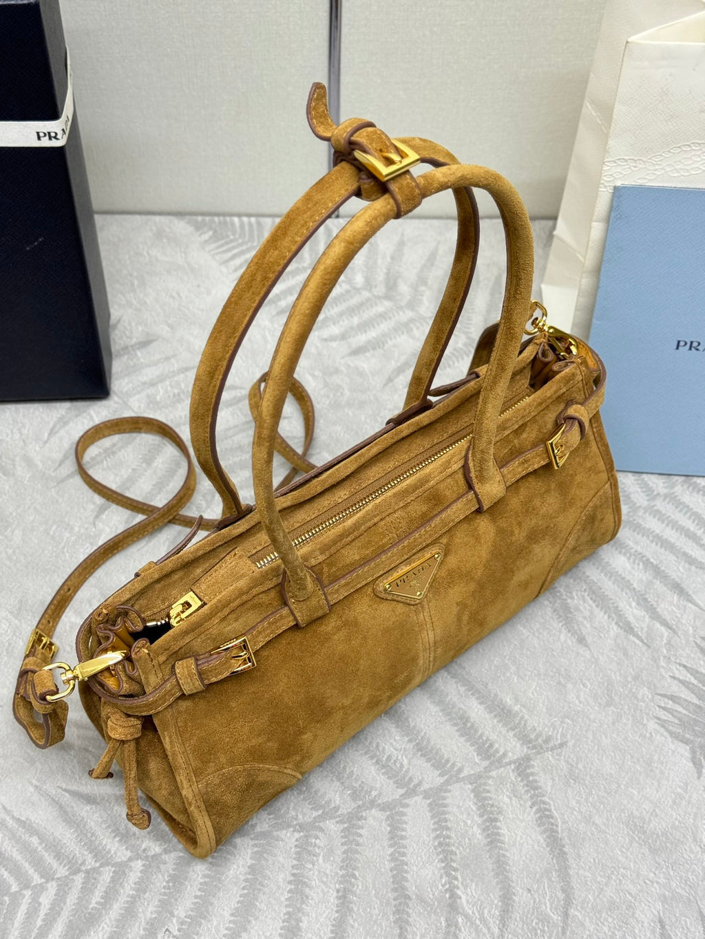 Brown Bonnie Suede Women Bag