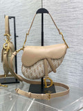 Beige Saddle Women Bag
