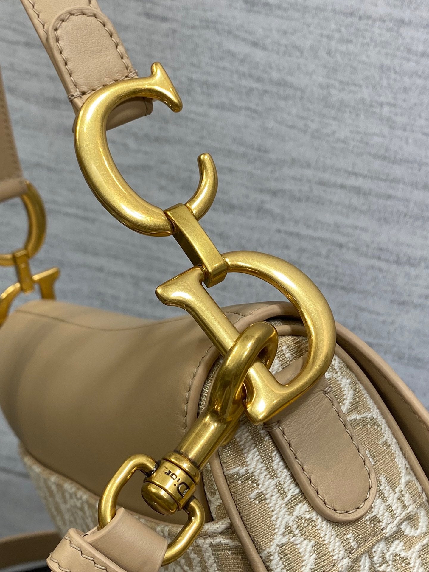 Beige Saddle Women Bag