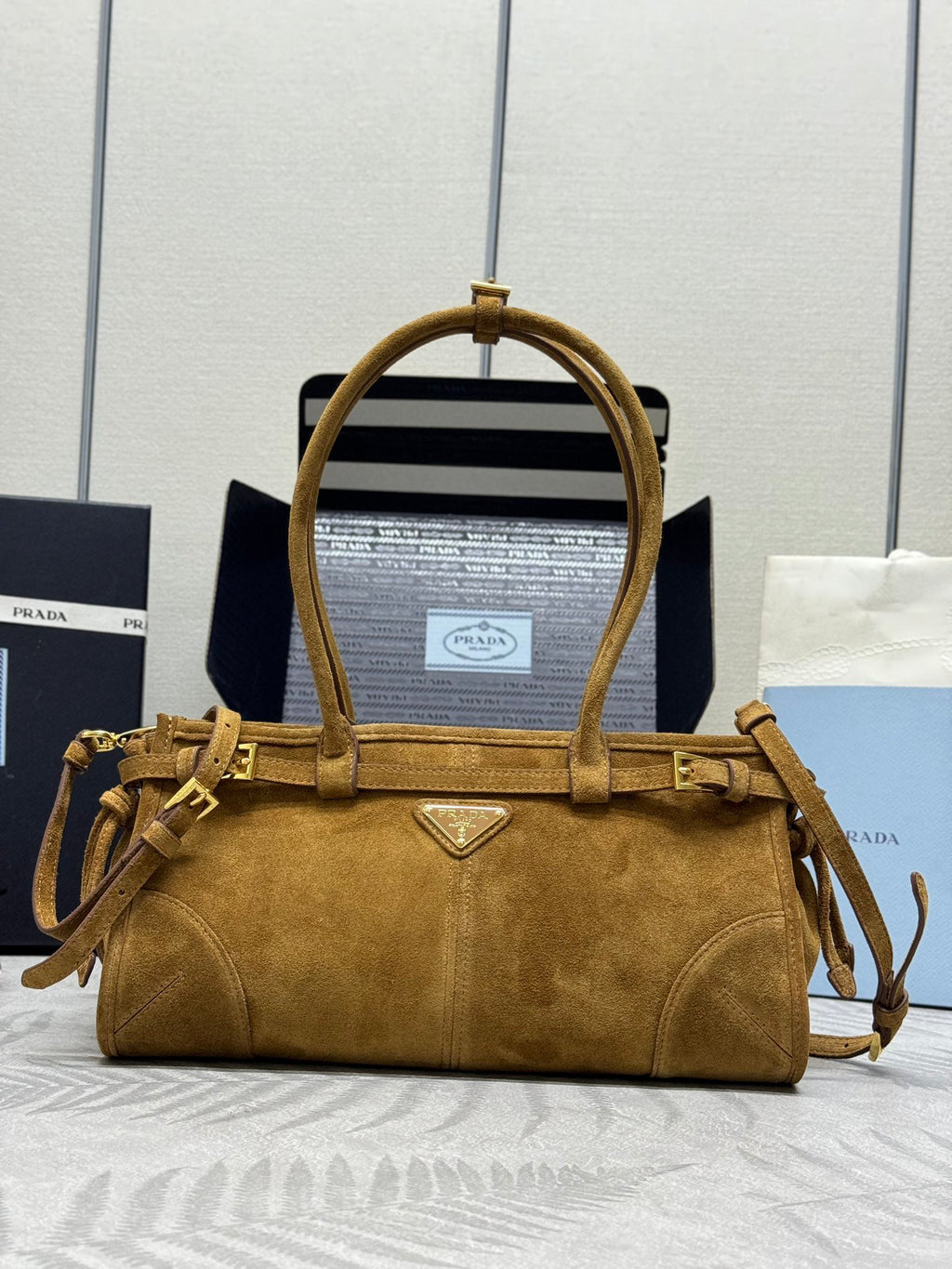 Brown Bonnie Suede Women Bag