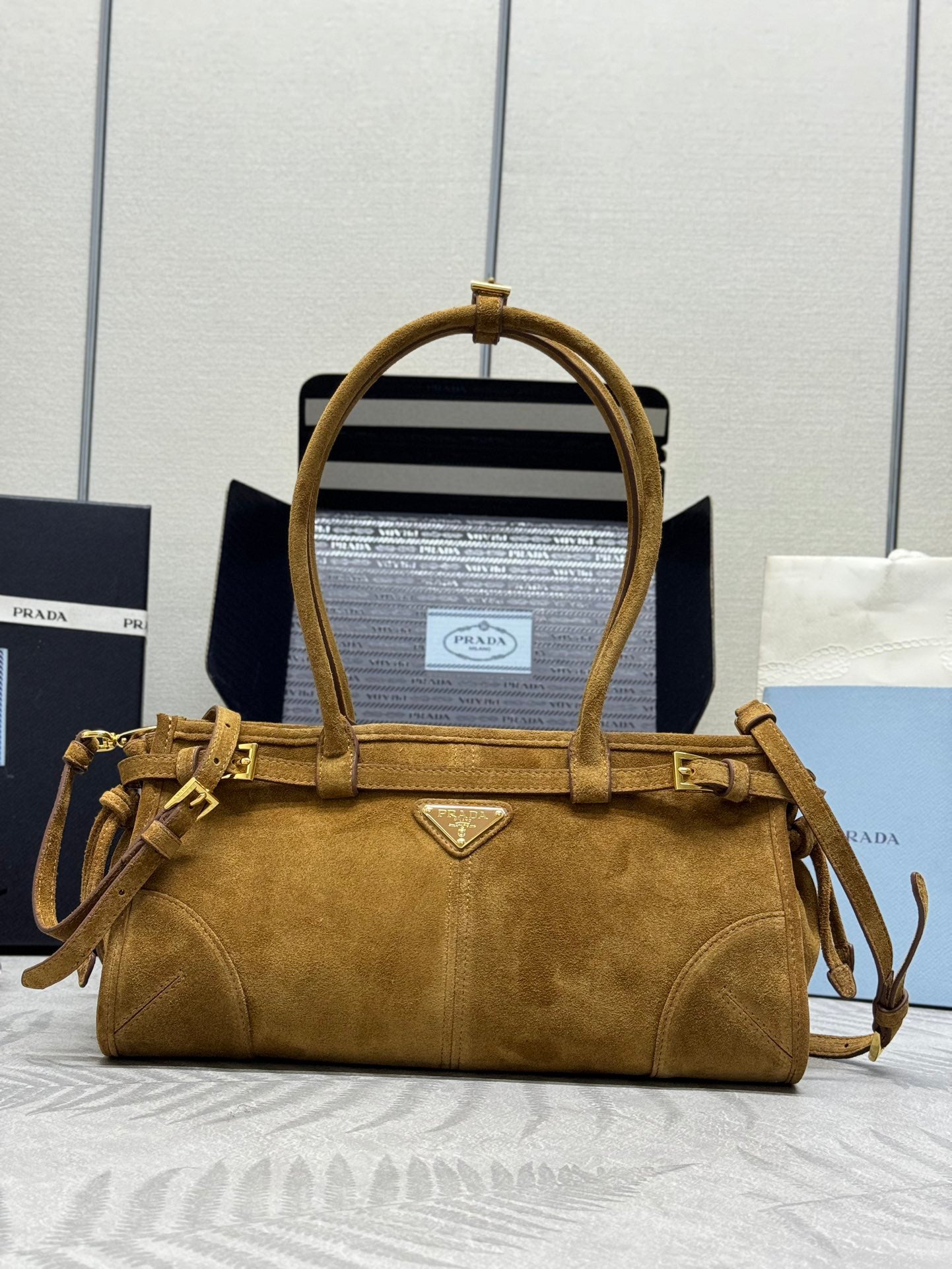 Brown Bonnie Suede Women Bag