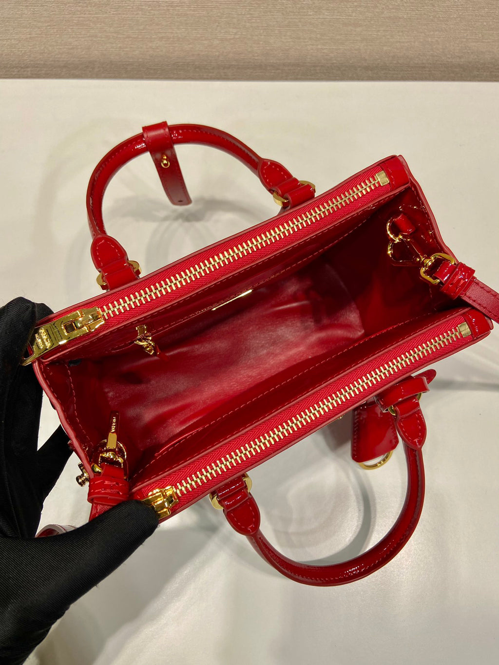 Red Galleria Patent Leather Women Bag