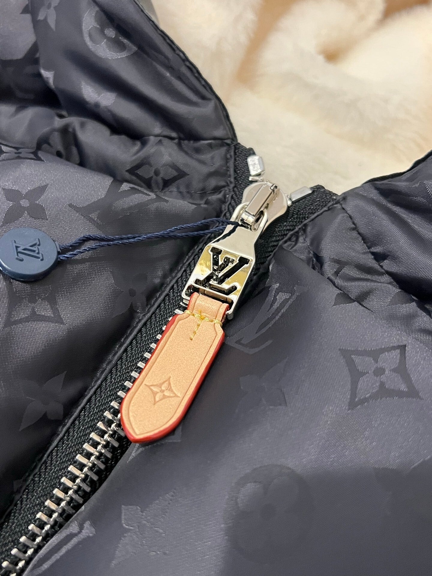 Black Monogram Down Women Jacket