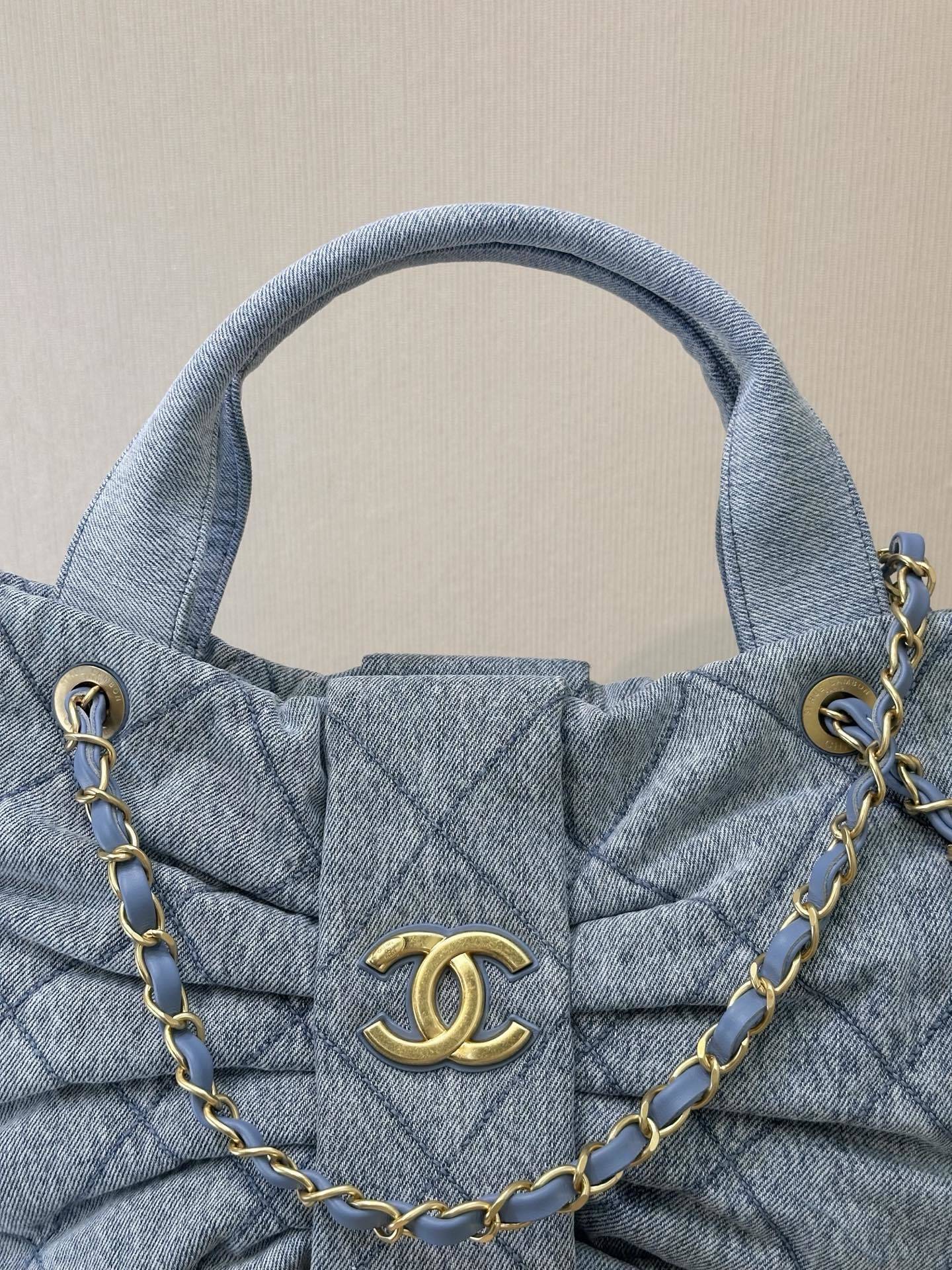 Denim Bow Women Bag