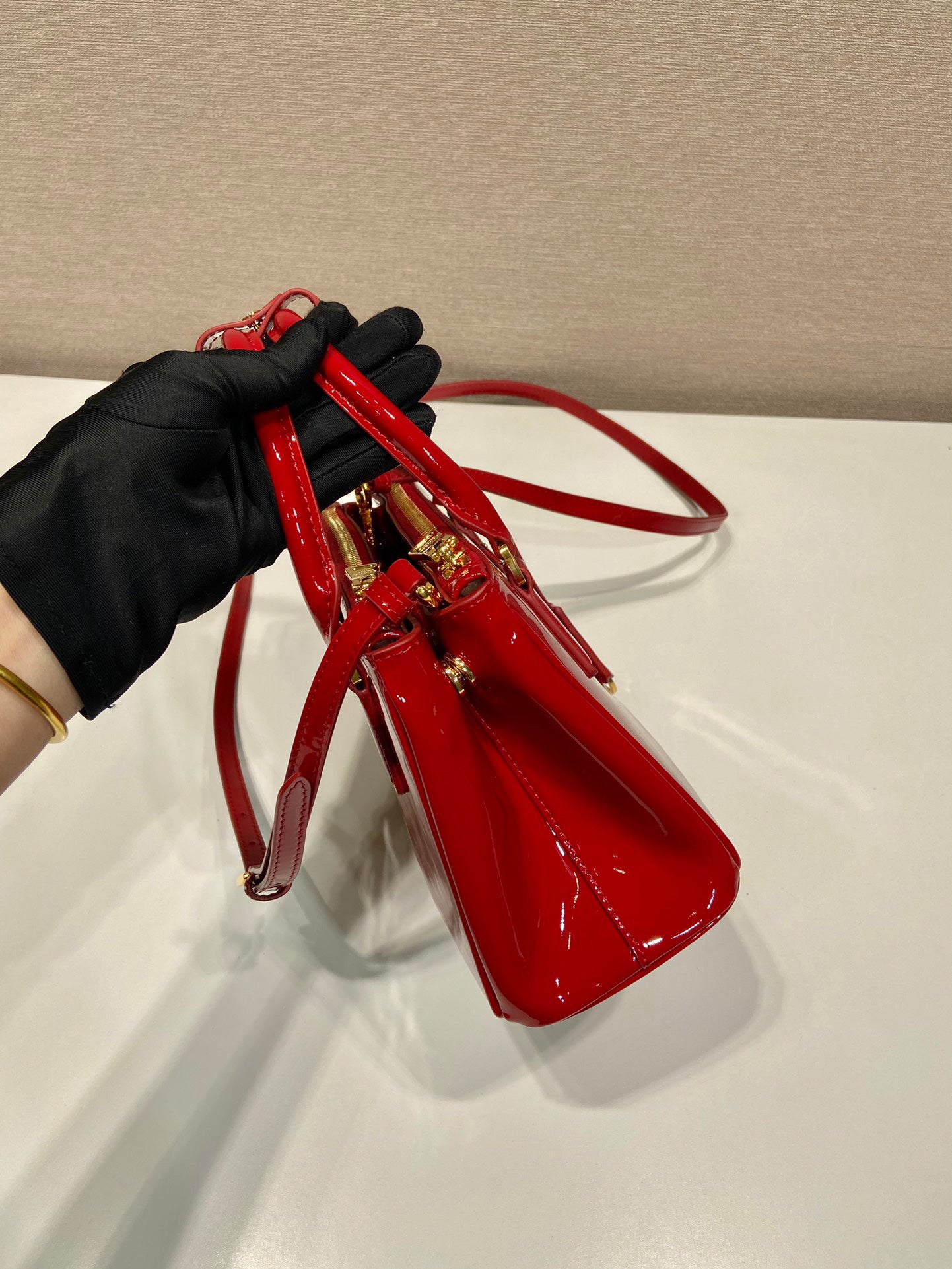 Red Galleria Patent Leather Women Bag