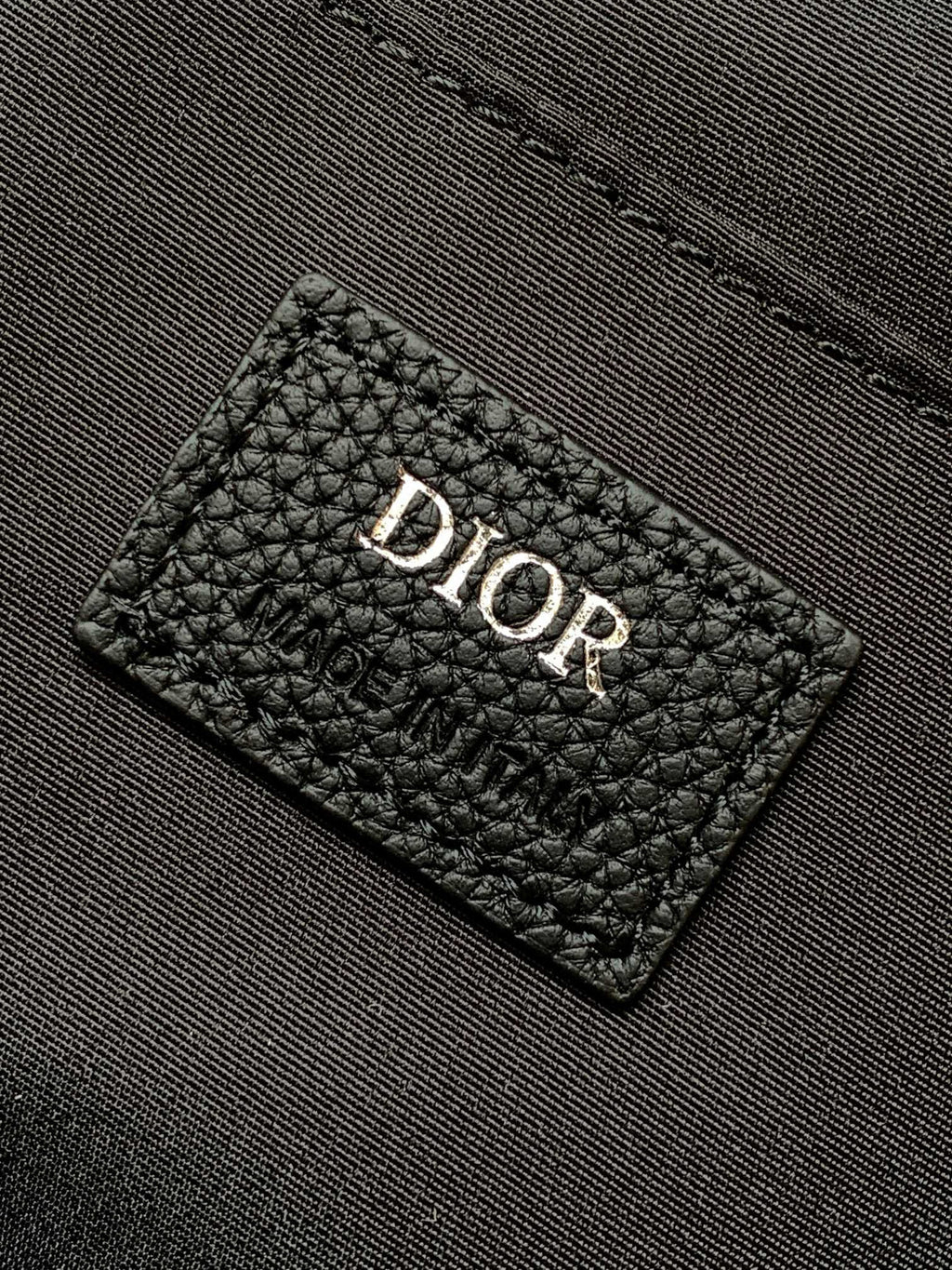 Beige and Black Oblique Men Bagpack