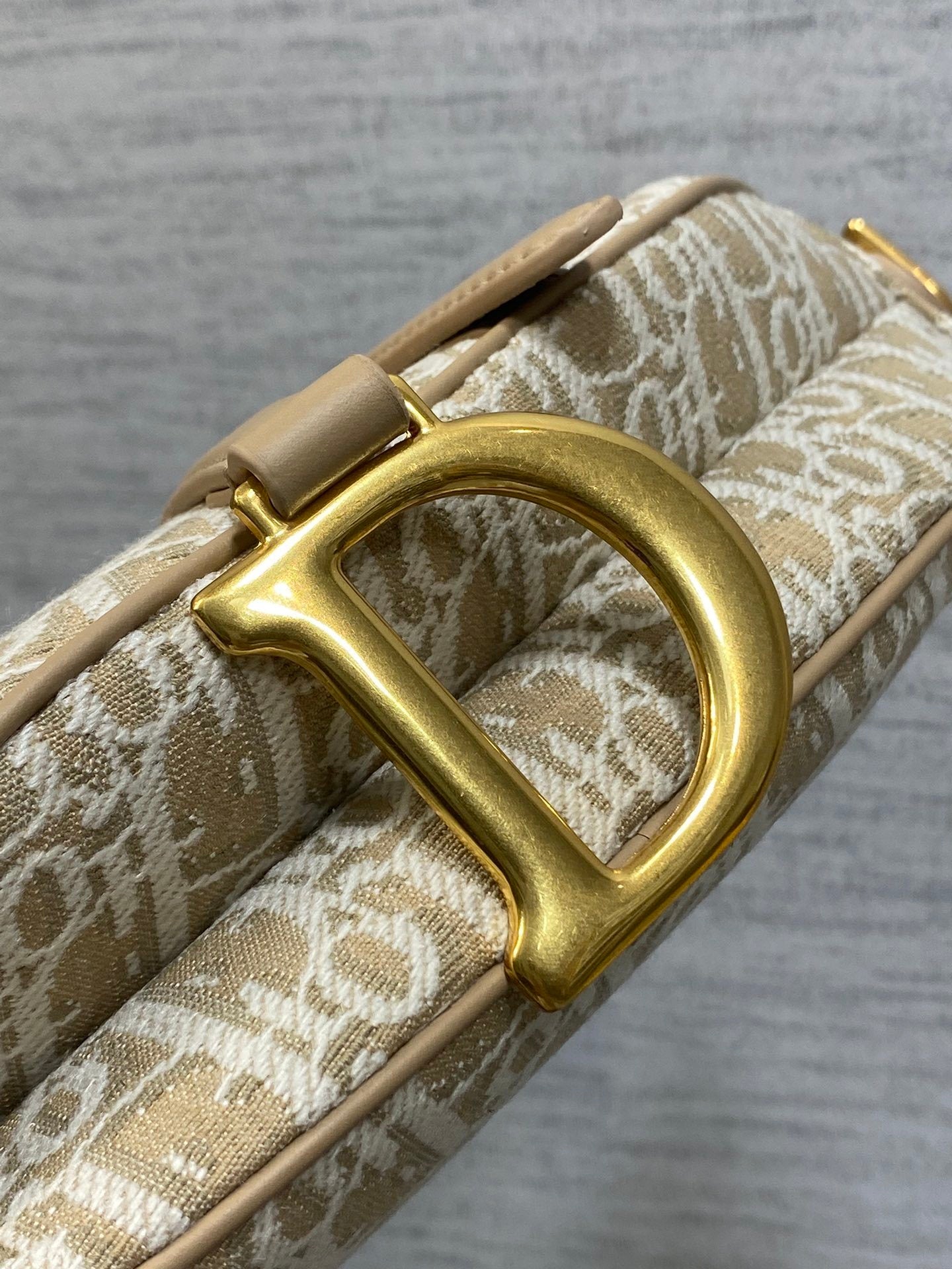 Beige Saddle Women Bag