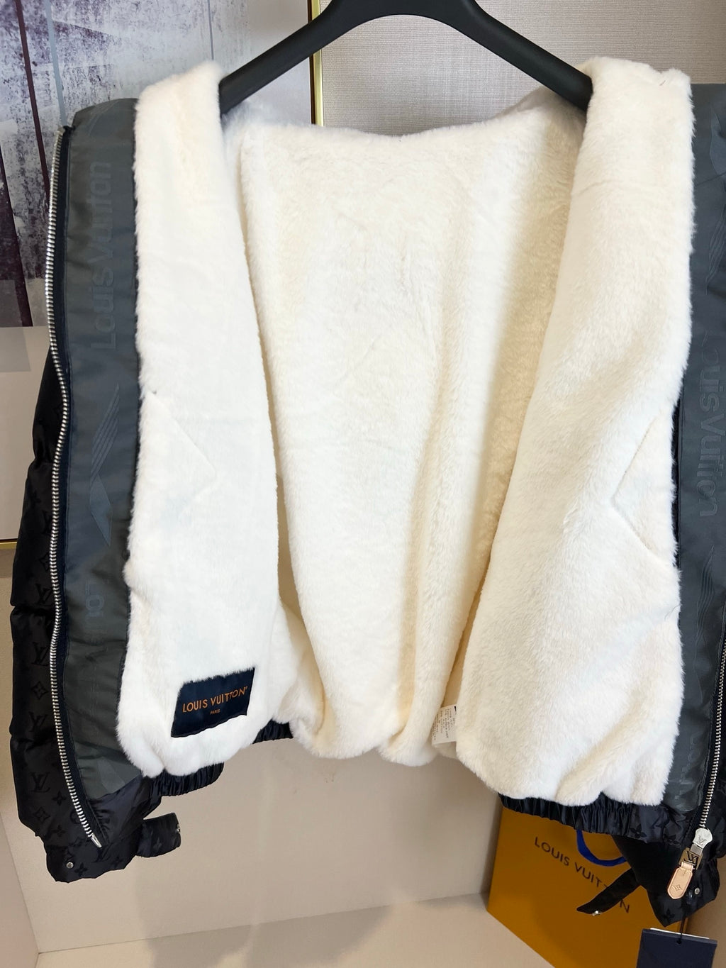 Black Monogram Down Women Jacket