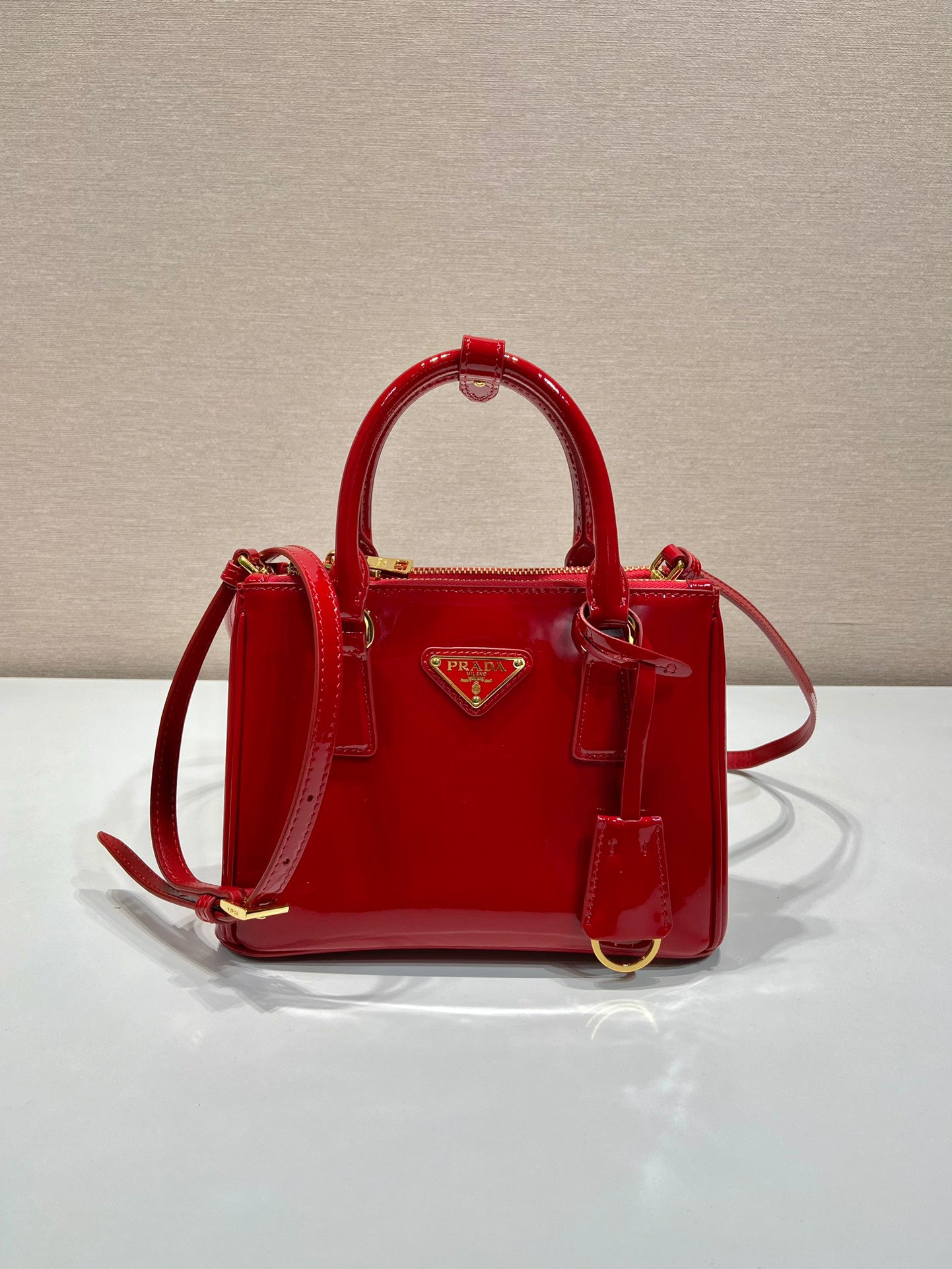 Red Galleria Patent Leather Women Bag