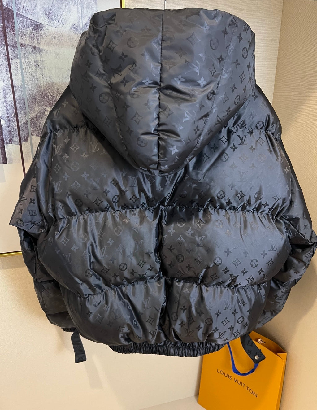 Black Monogram Down Women Jacket