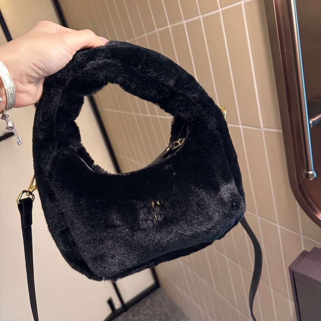 Pink Fur Women Bag