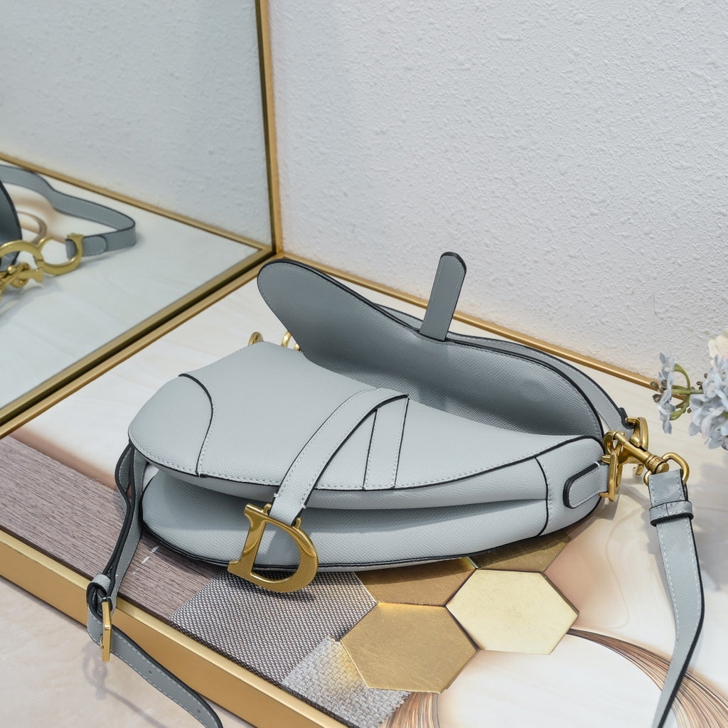 Baby Blue Saddle Women Bag