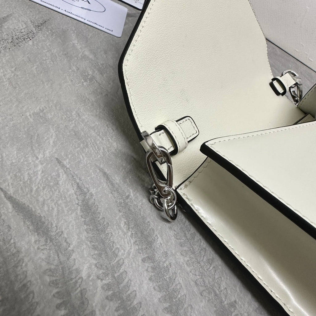 White Triangle Crossbody Women Bag