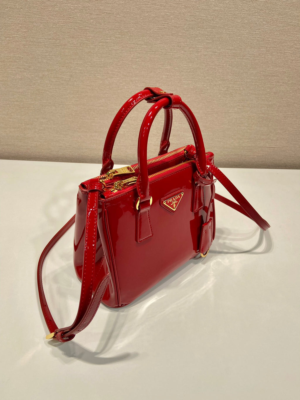 Red Galleria Patent Leather Women Bag
