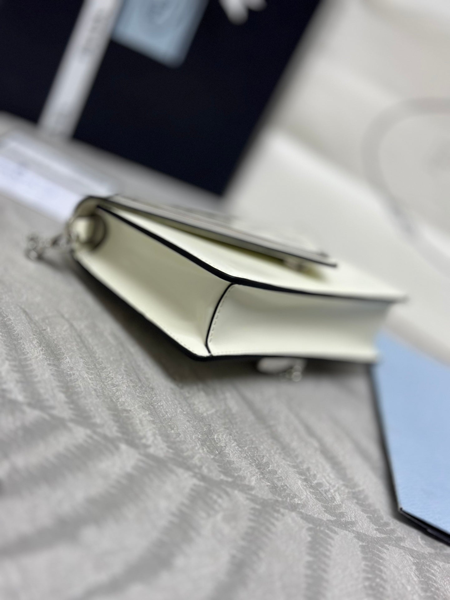 White Triangle Crossbody Women Bag