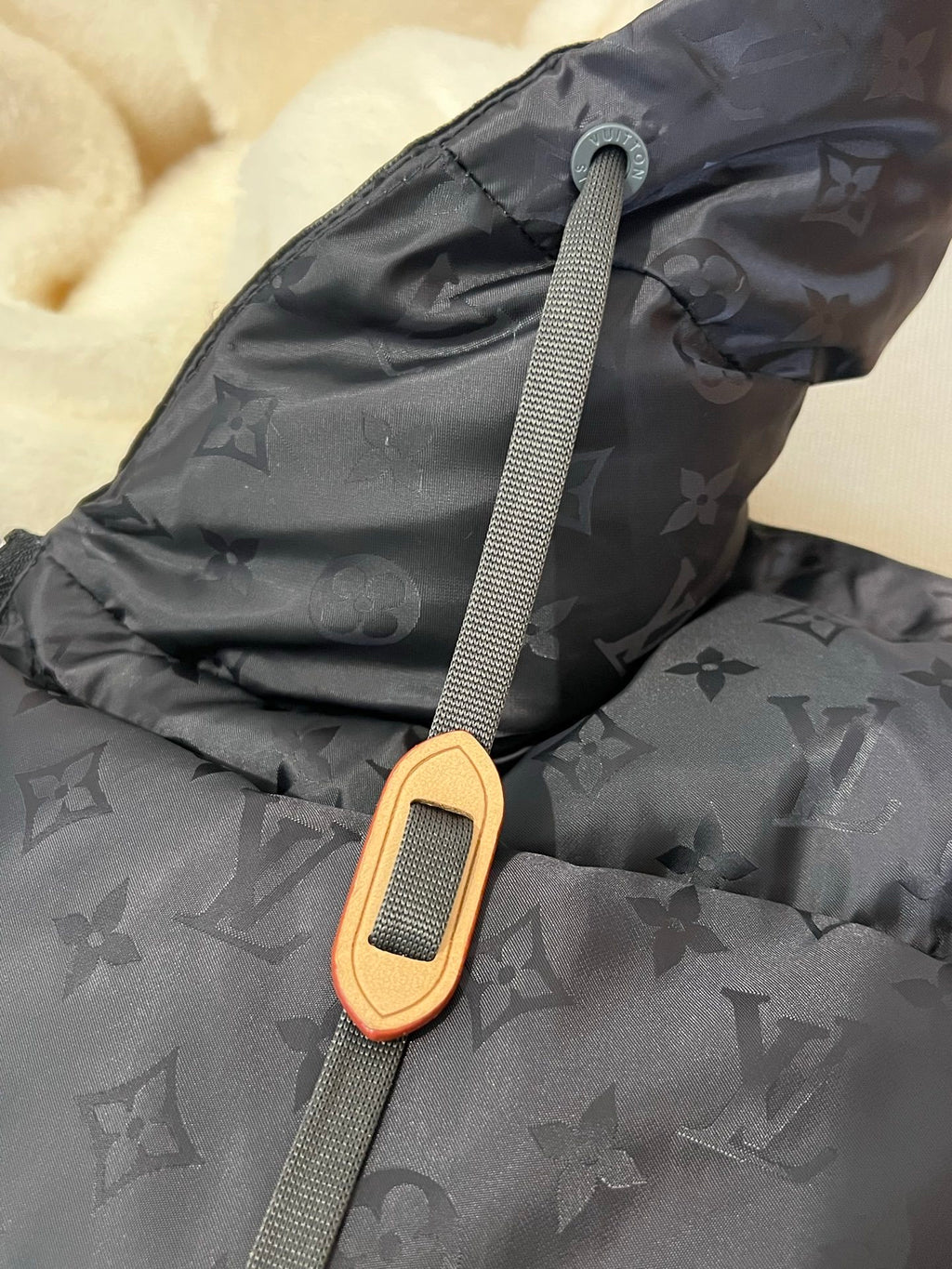 Black Monogram Down Women Jacket