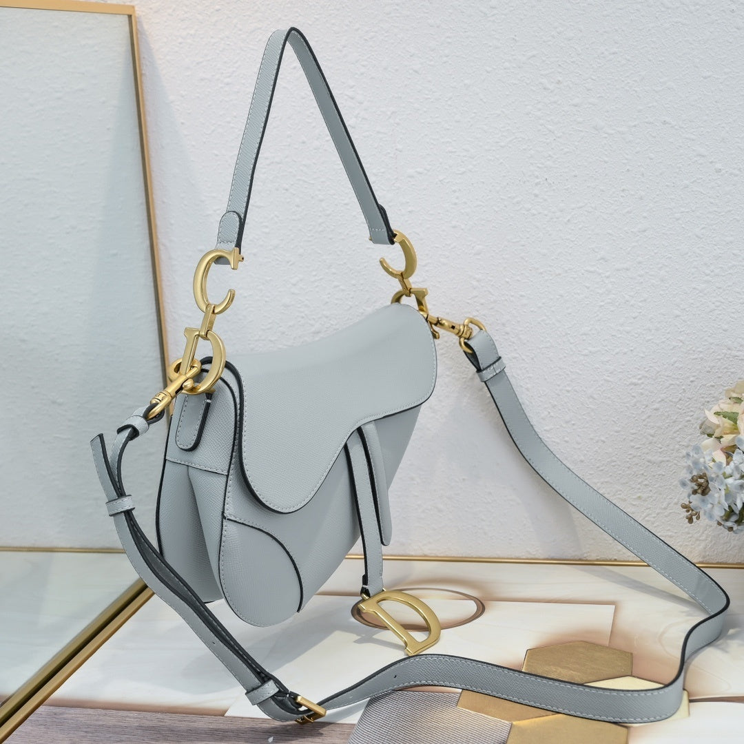 Baby Blue Saddle Women Bag