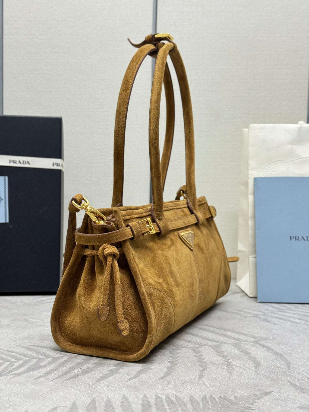 Brown Bonnie Suede Women Bag