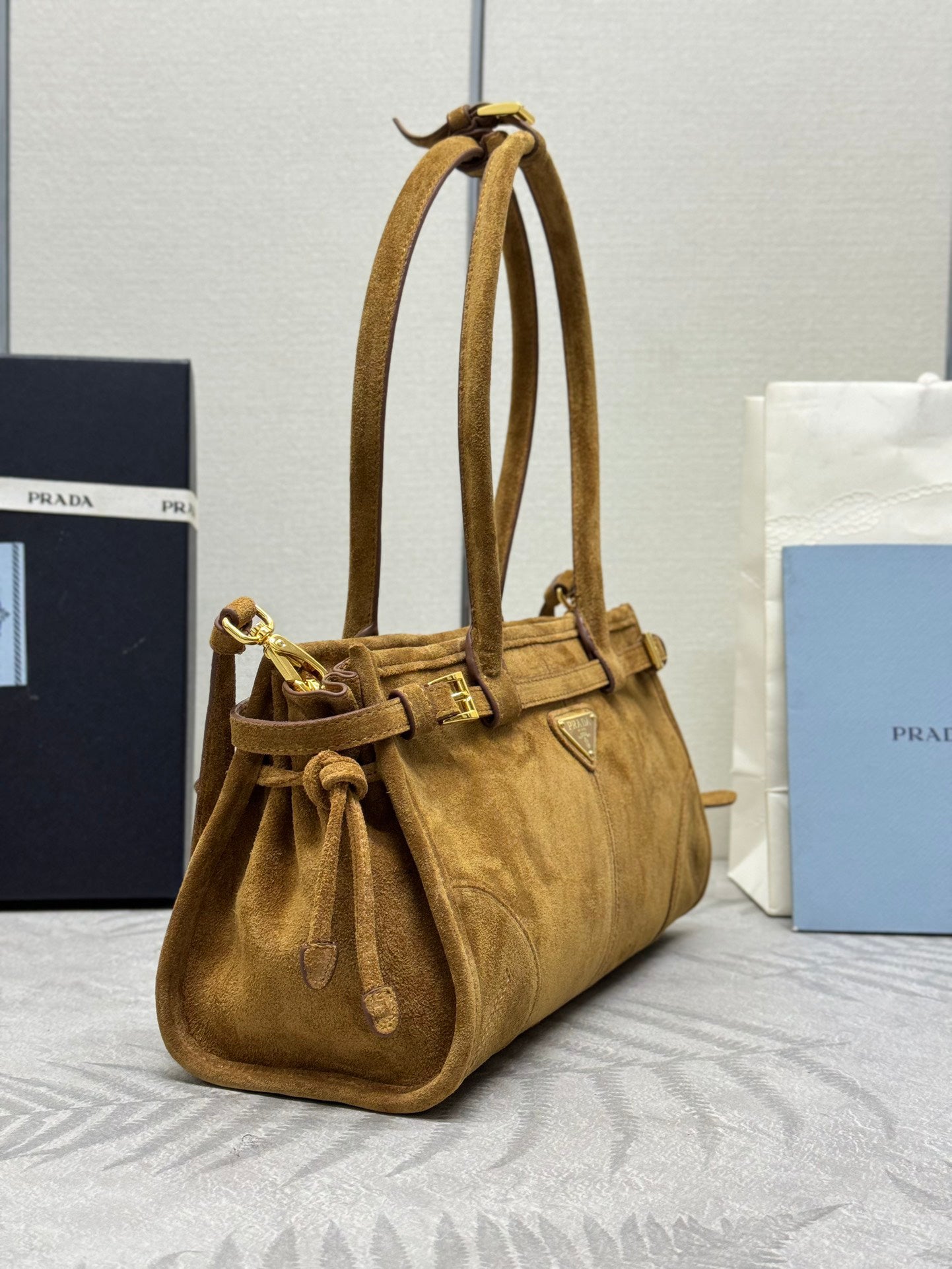 Brown Bonnie Suede Women Bag