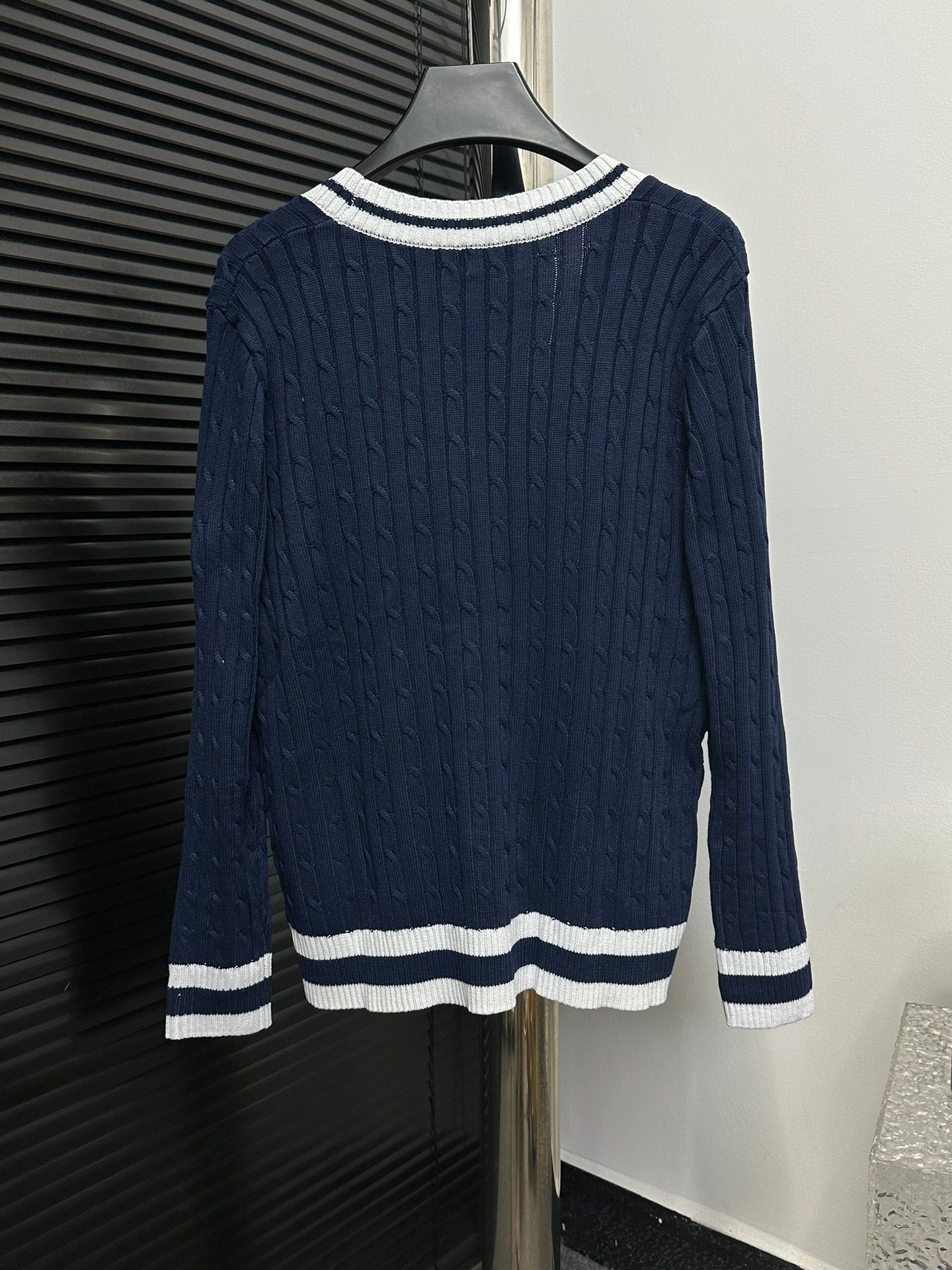 Blue Cardigan Women Sweater